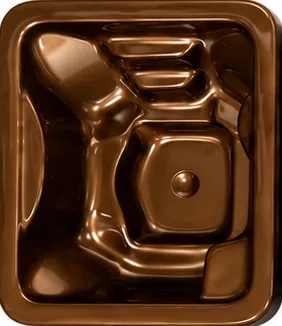 Kuip in de kleur brons