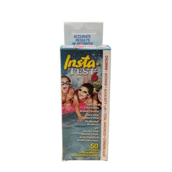 Chlorine/bromine, totaal chloor, alkaliteit, pH, hardheid en stabilisator teststrips - Afbeelding 2
